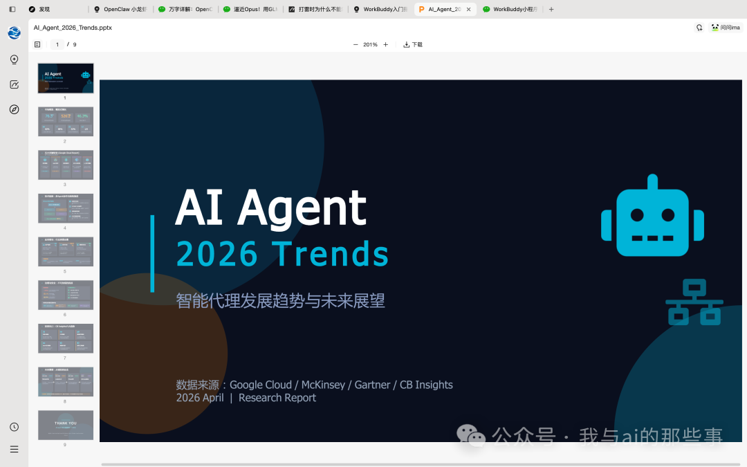 PPT封面页AI Agent 2026 Trends