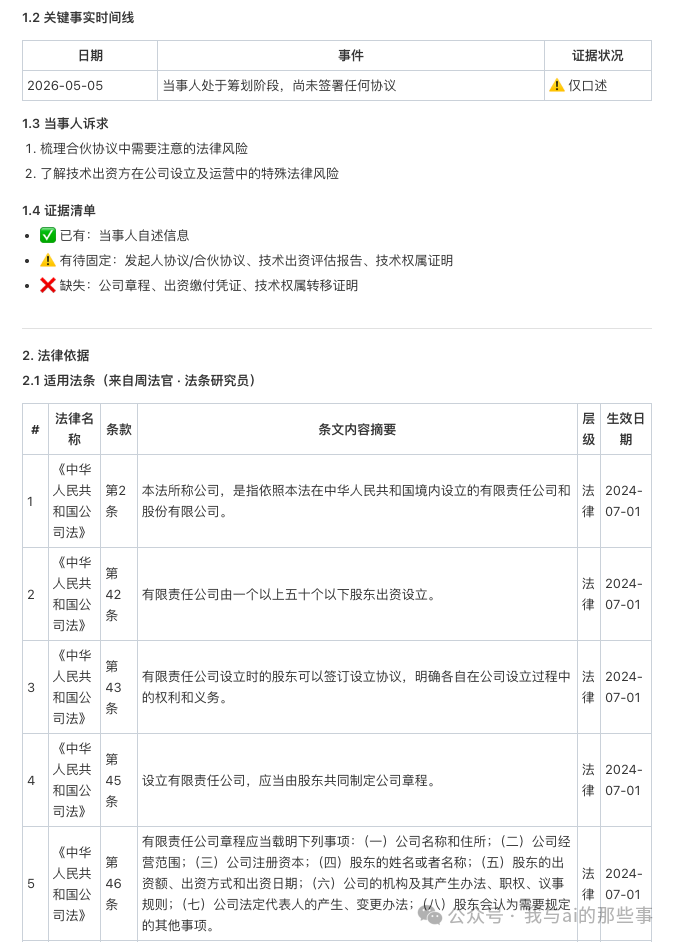 案情时间线与当事人诉求