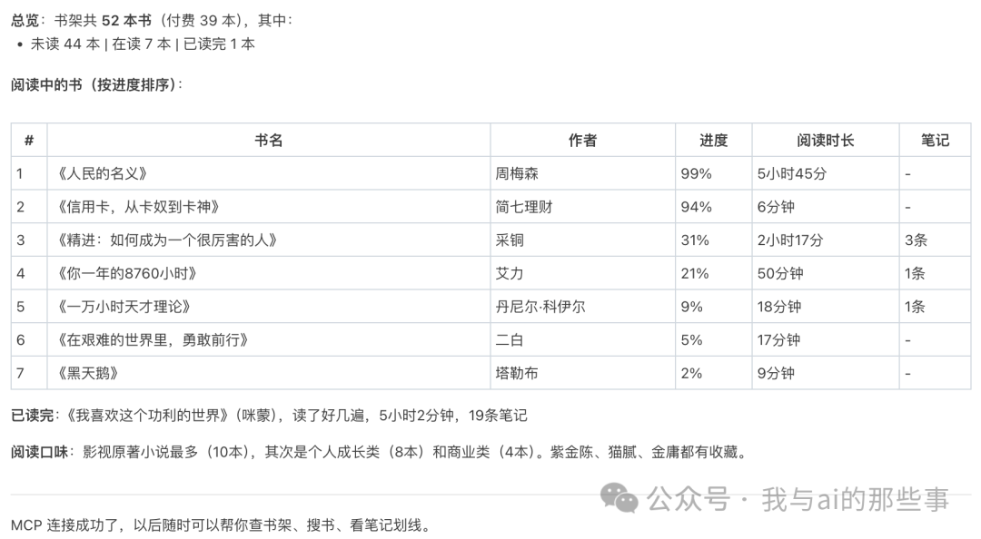 书架统计与分类明细