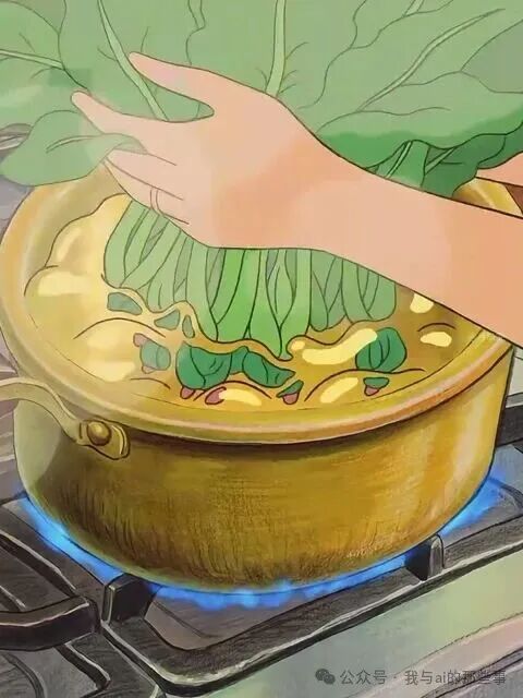 蔬菜放入锅中