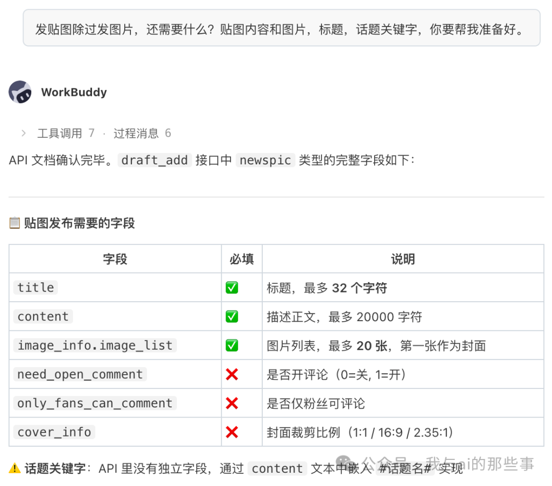 贴图字段确认表